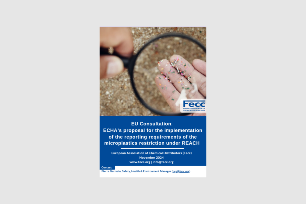 EU Consultation: ECHA’s proposal for the implementation of the reporting requirements of the microplastics restriction under REACH